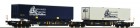 67411 Roco Articulated intermodal car of AAE with 2 trailers